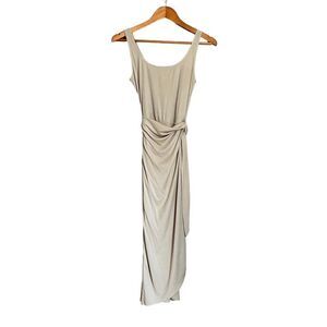 NWT! Mi‎ Ami biege faux wrap dress. Size small